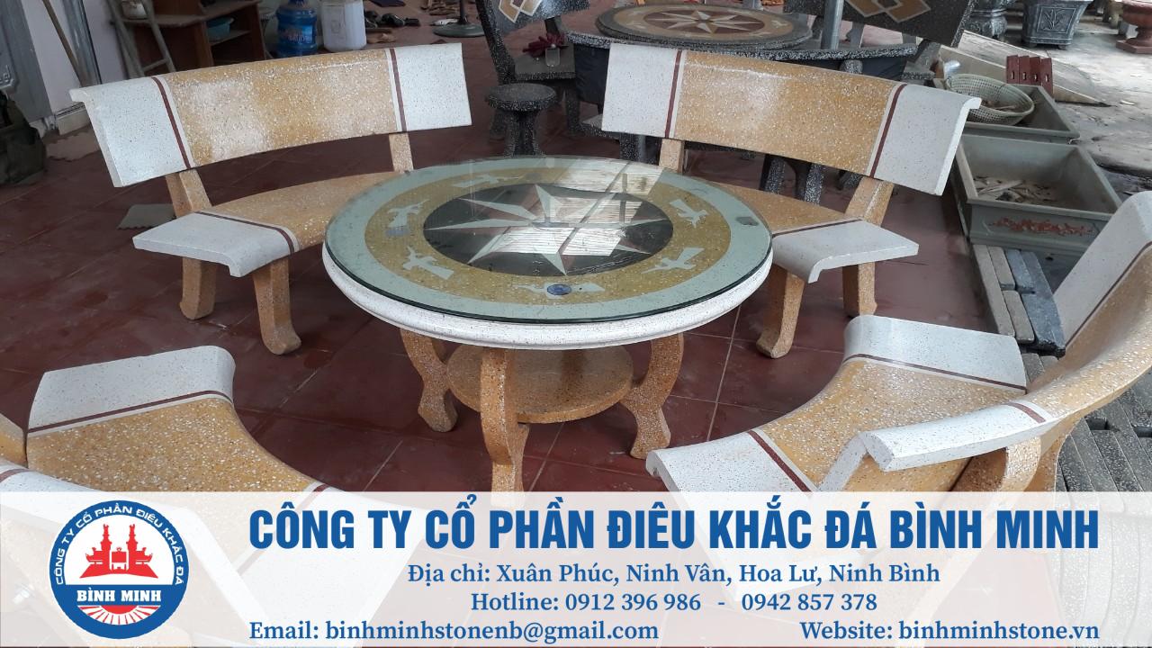 Bàn cafe mặt đá ngoài trời : KG - S04 - Nội Thất Khang Gia - Ghế văn phòng  giá sỉ TPHCM